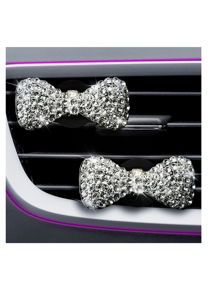 Y&D 2 x PACK Car Accessories For Women,Car Air Vent Clip Charms, Rhinestone Diamond Accessories, Bling Women Crystal Decor - Image 1