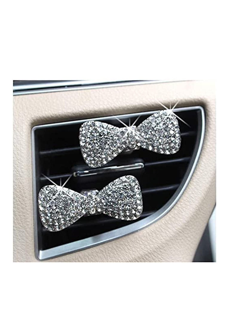 Y&D 2 x PACK Car Accessories For Women,Car Air Vent Clip Charms, Rhinestone Diamond Accessories, Bling Women Crystal Decor - Image 2