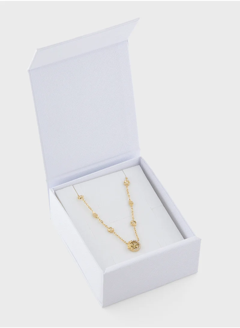 جس Jubn05038Jwygt/U 16-18 Inch 4G Flowers Necklace
