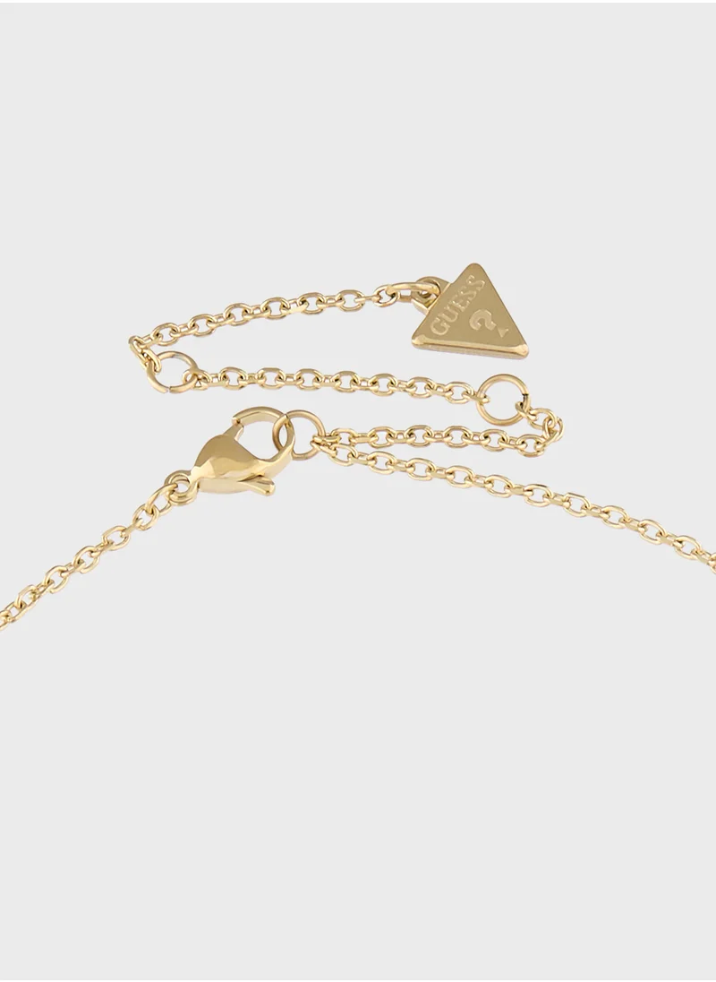 جس Jubn05038Jwygt/U 16-18 Inch 4G Flowers Necklace