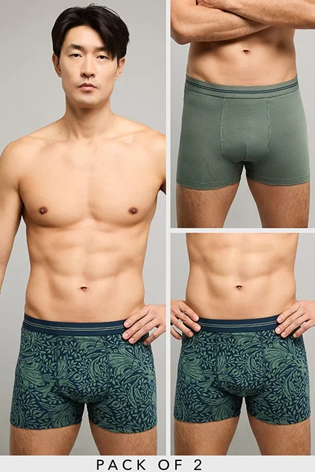 R&B 2 Pack Printed Boxer Briefs