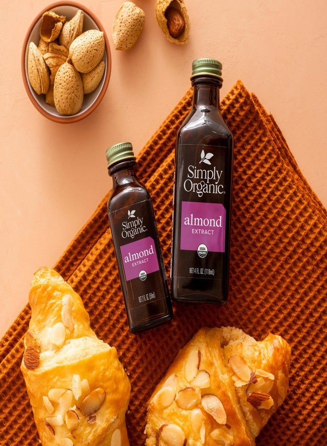 Simply Organic Almond Extract, 4 Ounce Glass Jar, Warm Sugar-free Vegan Flavor for Desserts, Coffee and Smoothies - Image 4