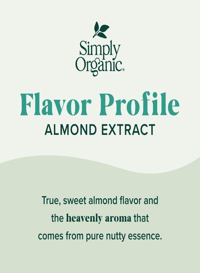 Simply Organic Almond Extract, 4 Ounce Glass Jar, Warm Sugar-free Vegan Flavor for Desserts, Coffee and Smoothies - Image 3