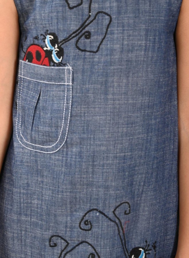 LILPICKS Ladybug Sleeveless Dress - Image 5