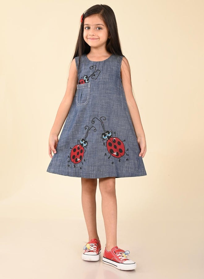 LILPICKS Ladybug Sleeveless Dress - Image 2