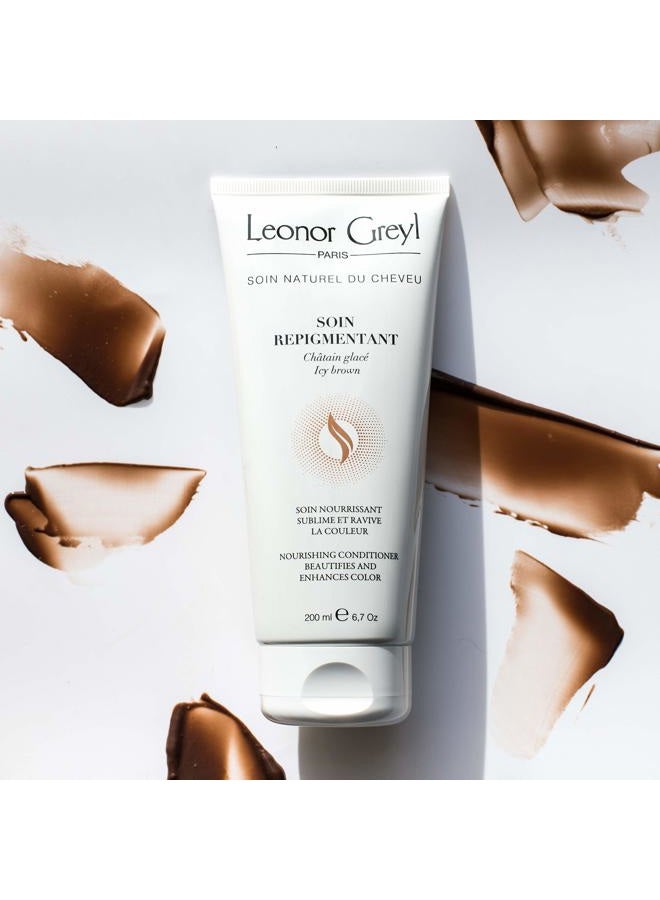 Leonor Greyl Paris Paris - Soin Repigmentant Icy Brown - Color-Enhancing Hydrating Conditioner - Intensifies the Radiance for Dark Blonde to Light Brown Hair (6.7 oz) - Image 3