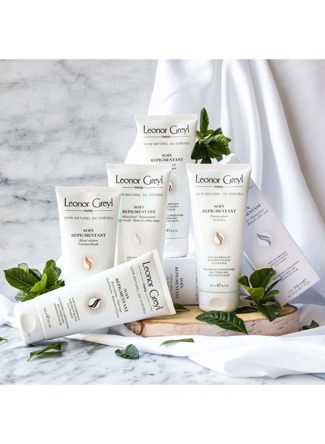 Leonor Greyl Paris Paris - Soin Repigmentant Icy Brown - Color-Enhancing Hydrating Conditioner - Intensifies the Radiance for Dark Blonde to Light Brown Hair (6.7 oz) - Image 5