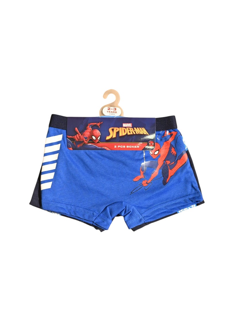 SPIDERMAN SPIDERMAN 2PCS BOYS BOXER , 65%polyester,35%cotton  - Image 1