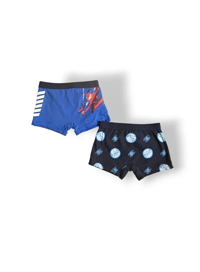 SPIDERMAN SPIDERMAN 2PCS BOYS BOXER , 65%polyester,35%cotton