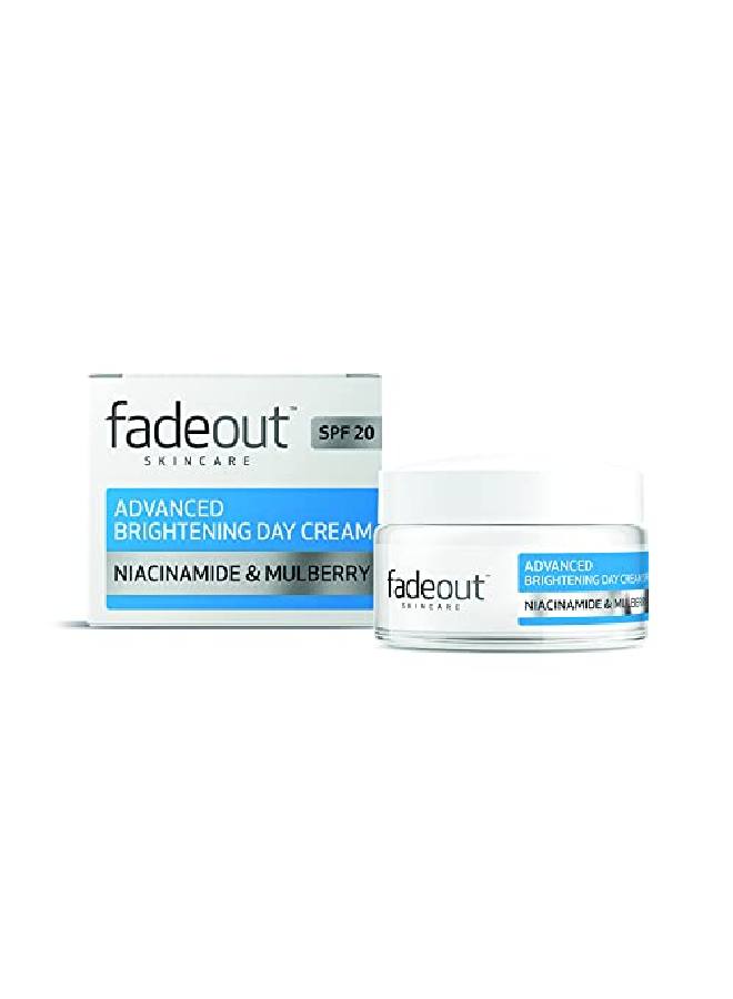 FADE OUT Day Advanced Brightening Skincare Cream With Spf20 Moisturiser Cream With Niacinamide And Lactic Acid To Brighten Skin Tone In 4 Weeks Contains Active Natural Ingredients 50Ml - Image 1