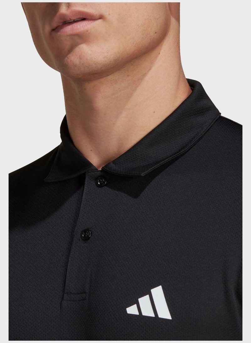 اديداس تي شيرت بولو رجالي أساسي للتدريب - Image 3