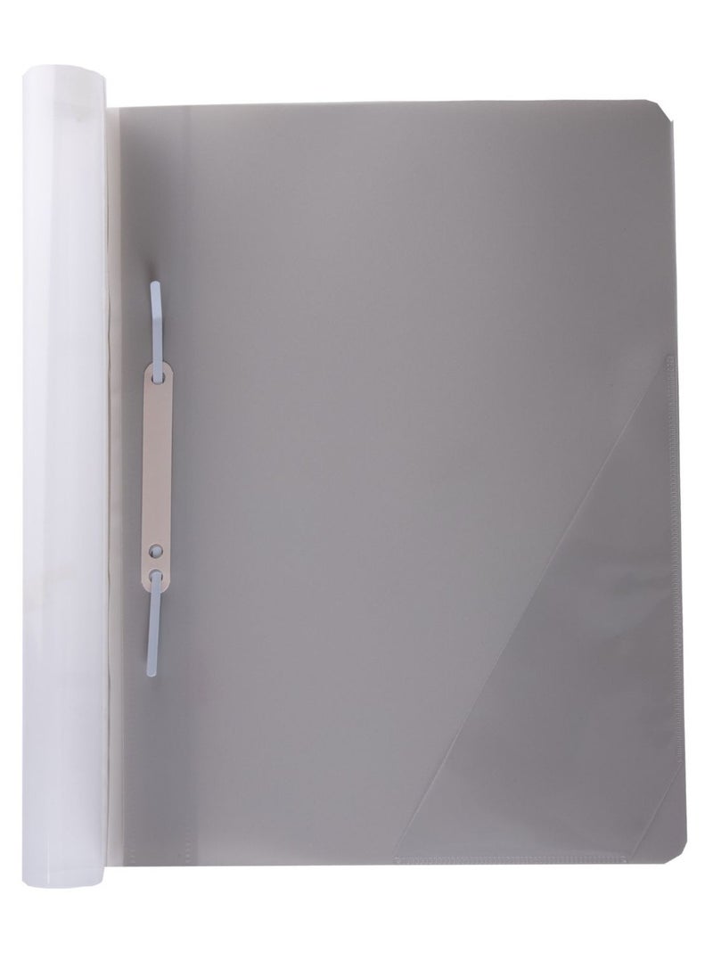 PRIMA - 12-Piece Clear File Folder A4 Silver - Image 1
