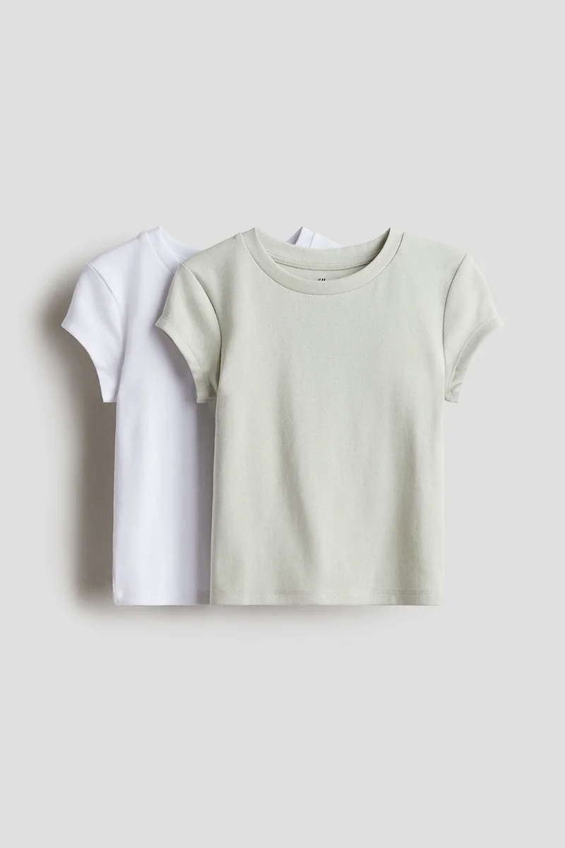 H&M 2-pack cotton jersey tops