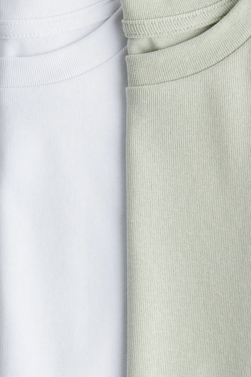H&M 2-pack cotton jersey tops
