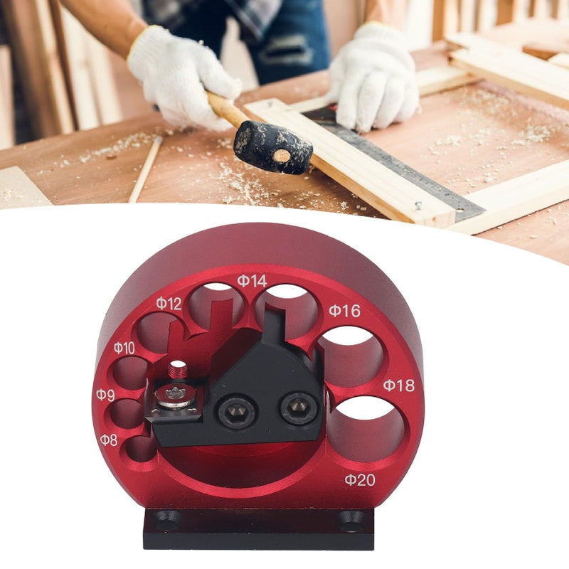 طقم أداة صنع دبابيس سبائك الألومنيوم 8 ثقوب 8 أداة حفر وطحن 20 مم - Image 4