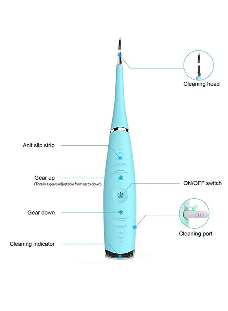 KASTWAVE Portable Electric Teeth Cleaning, Household Professional Cordless Dental Stains Cleaning Tools, Suitable for Dental Calculus and Tooth Stains - Image 5