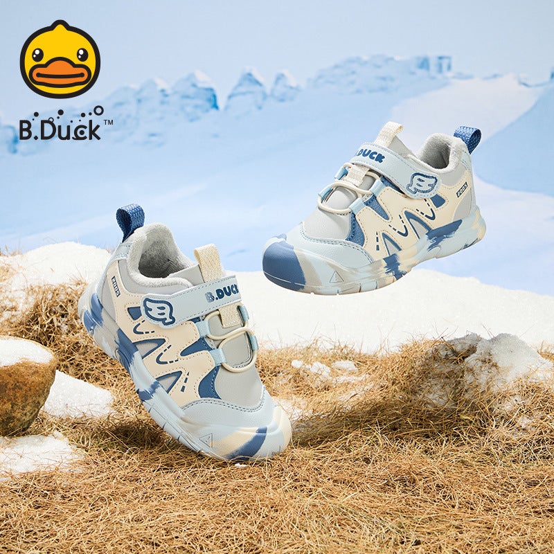Little Yellow Duck Children'S Shoes Girls' Cotton Shoes Fleece-Lined Warm 2024 Winter New Children'S Cotton Shoes Boys Sneaker Baby Shoes - Image 2