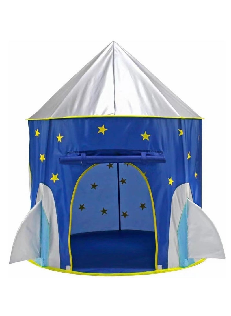 ULHYC Kid Play Tent Baby Playpen, Foldable Baby Kids Playpen Activity Center Room, Baby Furniture Play Yard with Basketball Hoop, Sturdy Playpen with Anti-Slip Base (Blue) - Image 3