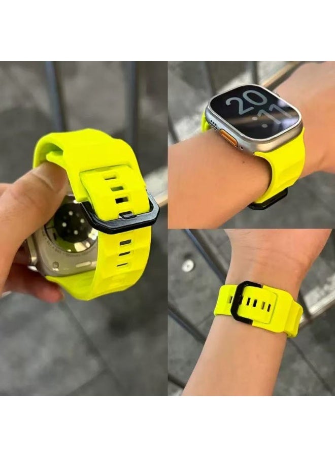 Watch Band Compatible for Apple Watch Series Band 42mm 44mm 45mm 46mm 49mm women, Genuine Leather Double Tour Designed Slim Replacement Strap for iWatch Series10 9 8 7 6 SE - Image 3