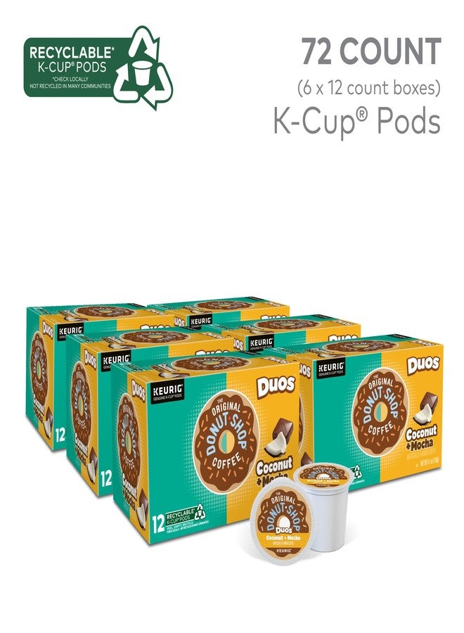 Keurig The Original Donut Shop Duos Coconut + Mocha Keurig Single-Serve K-Cup Pods, Medium Roast Coffee, 72 Count - Image 2