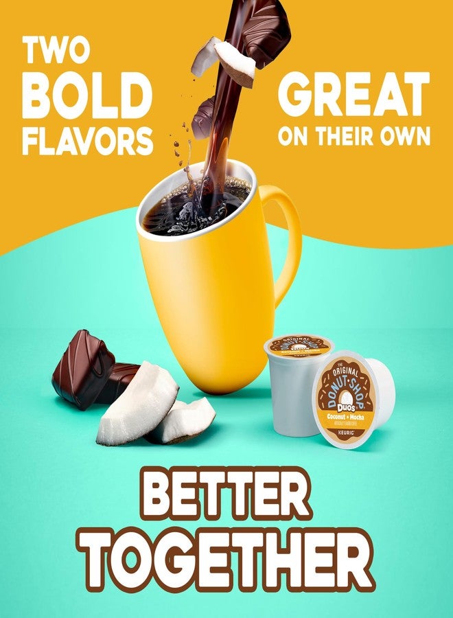 Keurig The Original Donut Shop Duos Coconut + Mocha Keurig Single-Serve K-Cup Pods, Medium Roast Coffee, 72 Count - Image 5