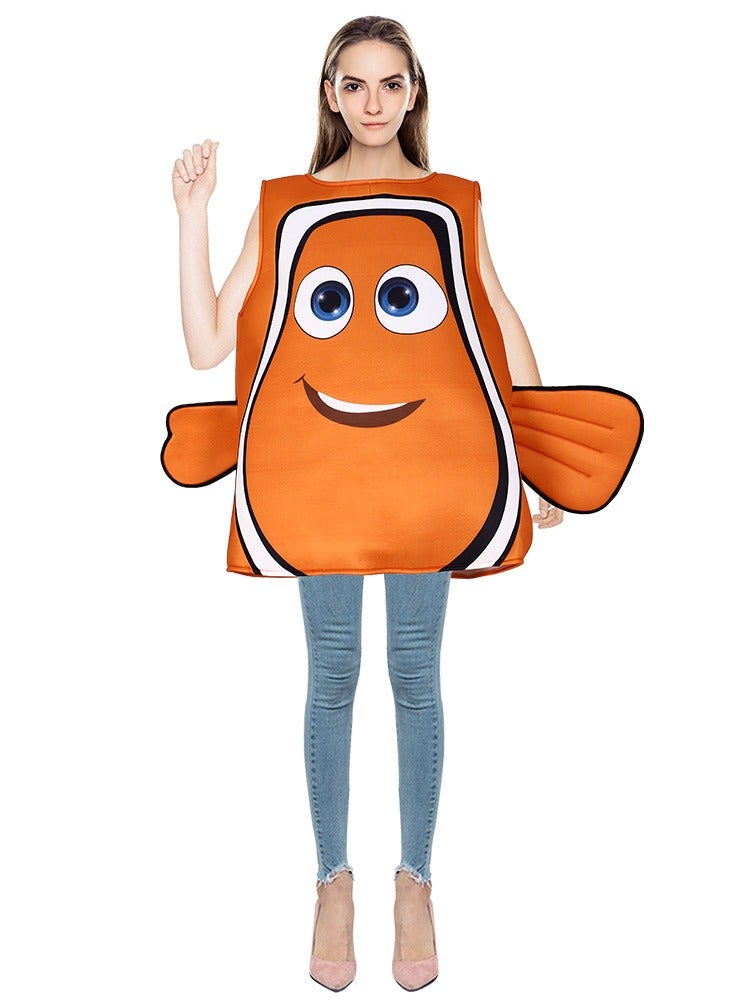 عام زي أسماك النمور من فيلم «إيجاد نيمو» مثالي للتنكر في الهالوين، يُلبّي كافة متطلّبات الاستعراض والتنكّر. - Image 1