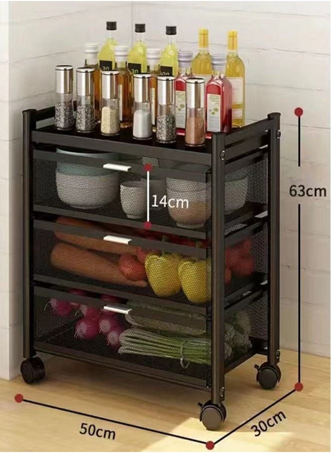 NKX 3 Tier Storage With Wheel  - Image 1