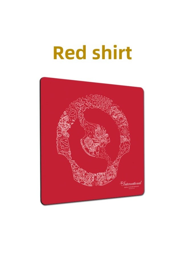 Temu Generation Hair Sirui Map Thickened XTFPS Smooth Greyhound Csgo Eat Chicken Qck Video Game Mouse Pad-Color:285*320*6mm-Pattern:Red Shirt  - Image 1