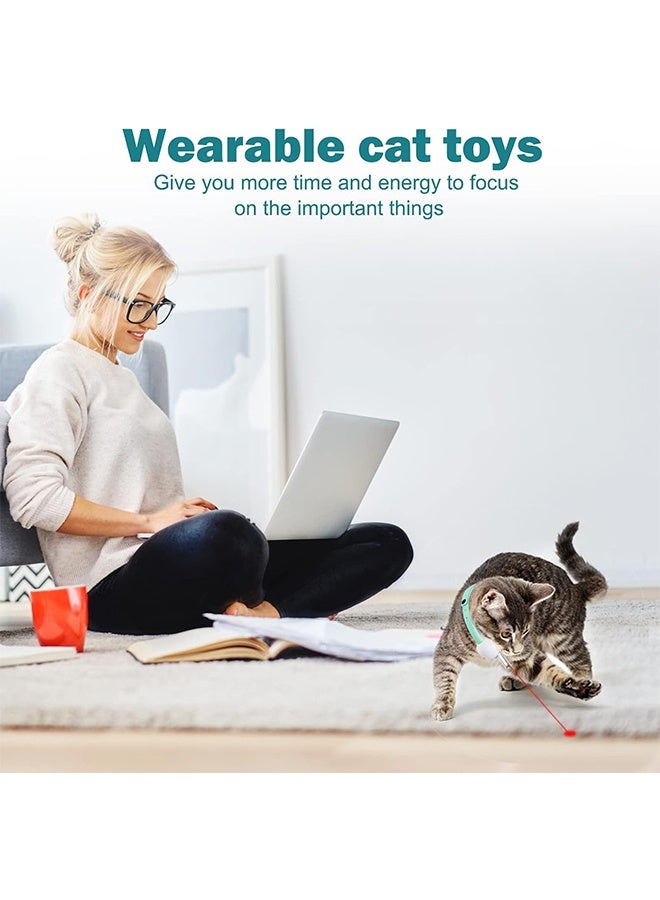 Automatic Cat Toys with LED Light,Upgraded Lengthened Light Head, Interactive Toys for Indoor Cats,Wearable Electronic Collar for Kitten,Rechargeable Amusing Gifts for Cat Lovers - Image 5