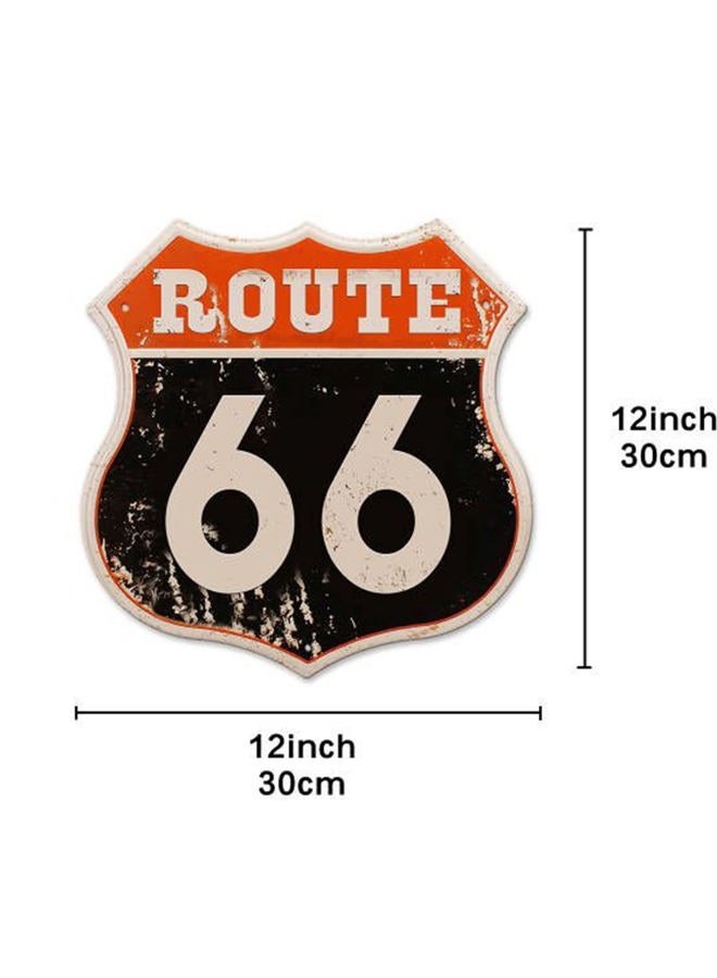 CWEIDP Vintage Road Signs Room Decor Retro U.S. 66 High Way Road Metal Tin Sign For Home Street Sign Bedroom Garage Decorations 1 Pces 12×12 Inch - Image 2