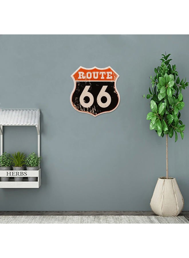 CWEIDP Vintage Road Signs Room Decor Retro U.S. 66 High Way Road Metal Tin Sign For Home Street Sign Bedroom Garage Decorations 1 Pces 12×12 Inch - Image 3