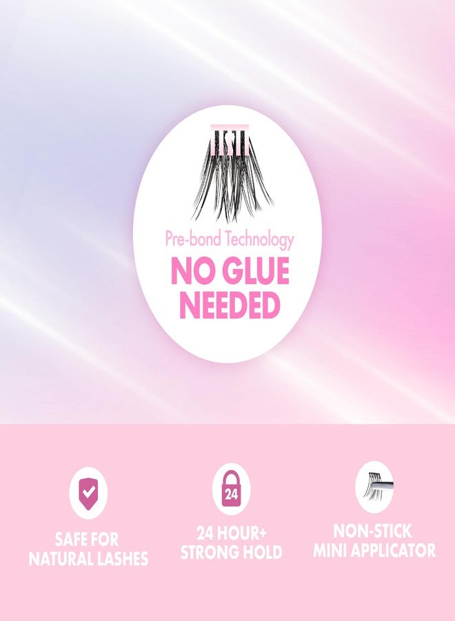 i.Envy i-ENVY Press&Go Self Adhesive Eyelashes and Applicator Kit, No Glue False Eyelash Clusters, Easy Application 1 Step Press-On Lashes, No Damage or Residue (Clean Day Fresh) - Image 3
