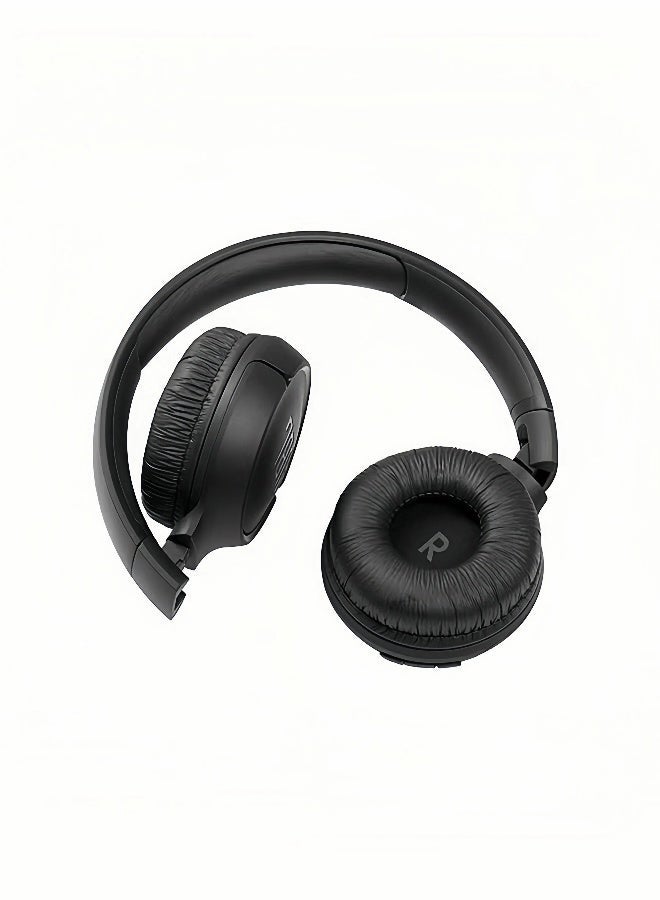 JBL Tune 510Bt Wireless On-Ear Headphones - Pure Bass - 40H Battery - Speed Charge - Fast Usb Type-C - Foldable Black - Image 4