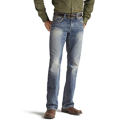 Ariat Men's M5 Slim Stackable Straight Leg Jean, Gambler, 33W x 32L - Image 3