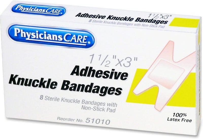 PhysiciansCare Westcott 51010 Knuckle Bandages First Aid Fabric Latex Free 15x3 8BX WE - Image 1
