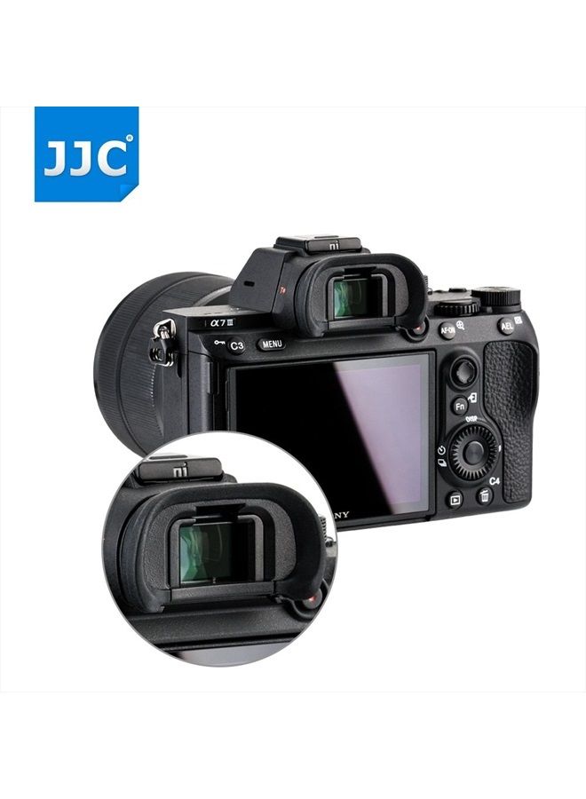 JJC 2 Pack Camera Eyecup Eye Cup Eyepiece Spare Replacement for Sony A9II A7RIV A7RIII A7III A7RII A7SII A7II A7R A7S A7 A9 A99II A58, Replaces Sony FDA-EP18 FDA-EP16 FDA-EP15 - Image 5