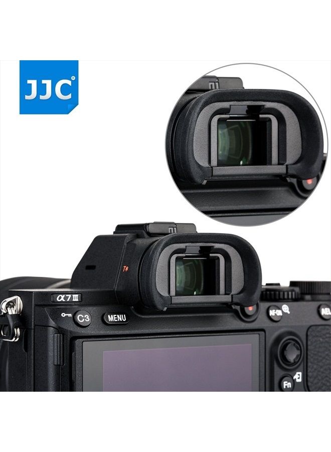 JJC 2 Pack Camera Eyecup Eye Cup Eyepiece Spare Replacement for Sony A9II A7RIV A7RIII A7III A7RII A7SII A7II A7R A7S A7 A9 A99II A58, Replaces Sony FDA-EP18 FDA-EP16 FDA-EP15 - Image 2