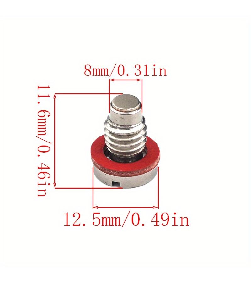 Magnetic Engine Oil Drain Screw And 21 PCS Gasket For Yamaha Suzuki Tohatsu Mercury Outboard - Image 2