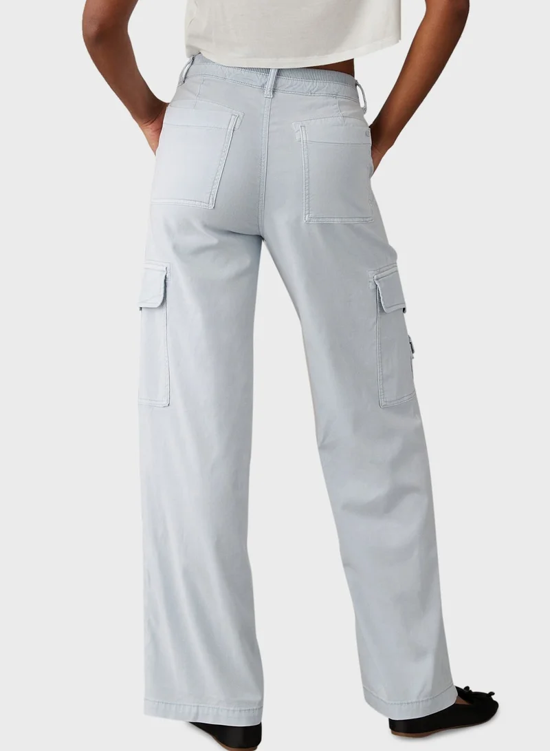 American Eagle High Waist Cargo Pants