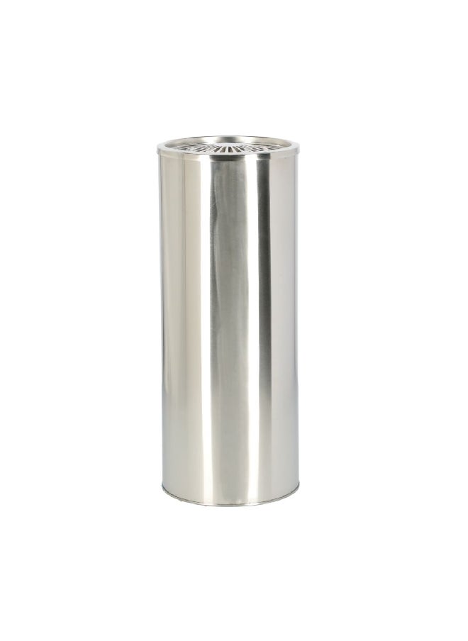 EKO Sturdy Stainless Steel Round Ashtray Bin Silver 12 L EK9430-MT  - Image 4