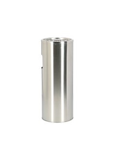 EKO Sturdy Stainless Steel Round Ashtray Bin Silver 12 L EK9430-MT  - Image 3