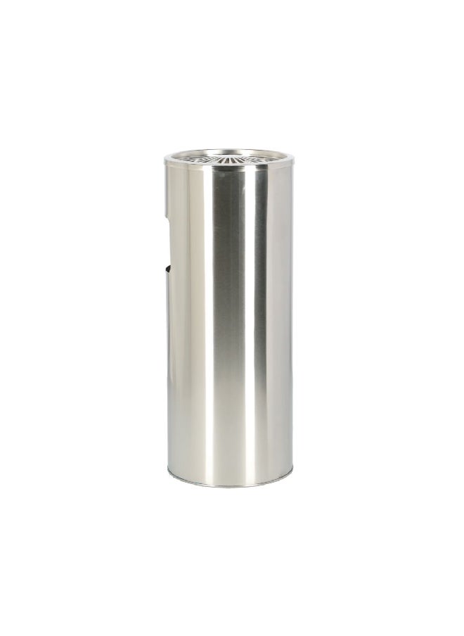 EKO Sturdy Stainless Steel Round Ashtray Bin Silver 12 L EK9430-MT  - Image 3