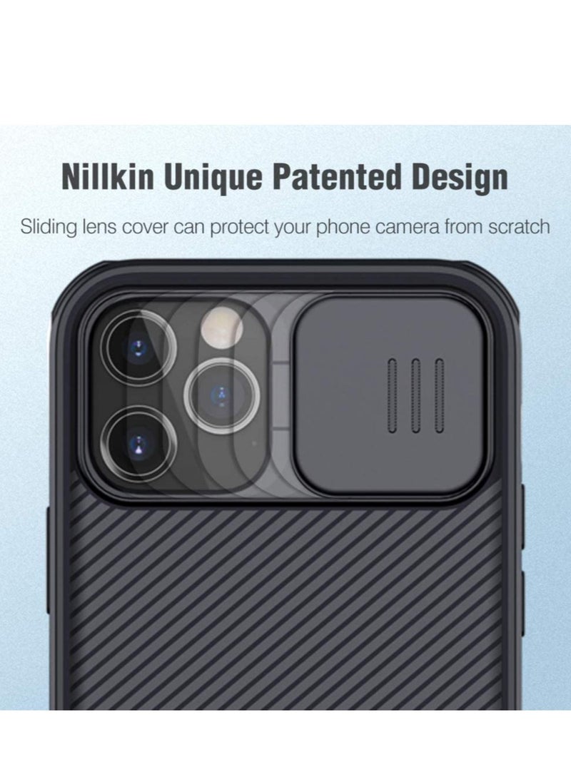 ELTRAZONE - Nillkin Case for iPhone 12 Pro Max Cover Hard CamShield with Camera Slide Protective Cover Perfect Design Compatible with Apple iPhone 12 Pro Max 6.7 Inch Black, - Image 1