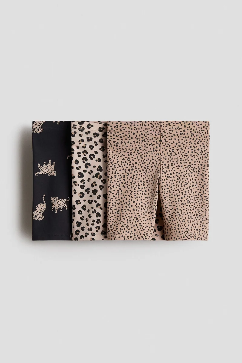 اتش اند ام شورت قطن لركوب الدراجات - عبوة من 3 قطع