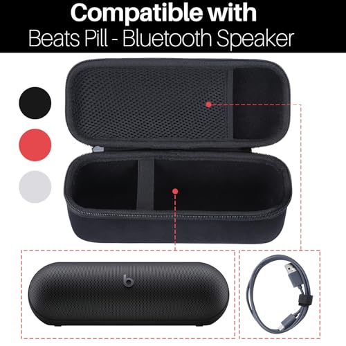 Lebakort Storage Case Compatible with Beats Pill - Speaker (Silver Gray Case) - Image 3