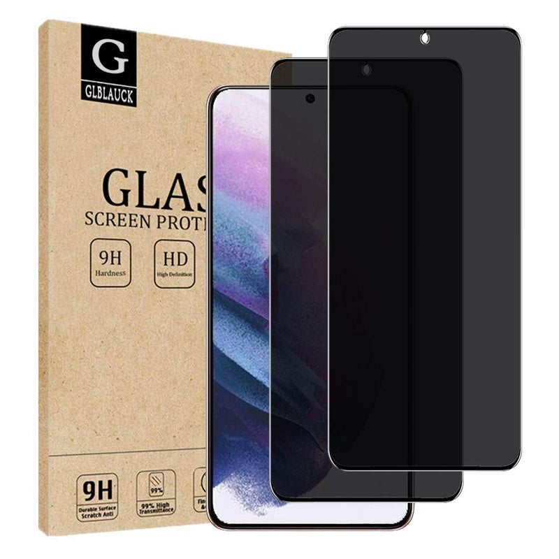 GLBLAUCK Samsung Galaxy S21 5G 2 Pack Privacy Anti-Spy Tempered Glass Screen Protector, Easy Installation, 9H Hardness - Image 1