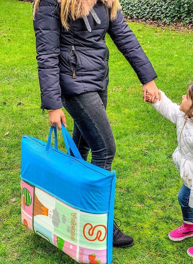 Vroxy Double Sided Water Proof Carpet Baby Crawl Mat Kids Infant Crawling Play Carpet Gym Water Resistant Baby Play & Crawl Mat (Multi Color & Design) (Large - 150 X 180 Cm) - Image 5