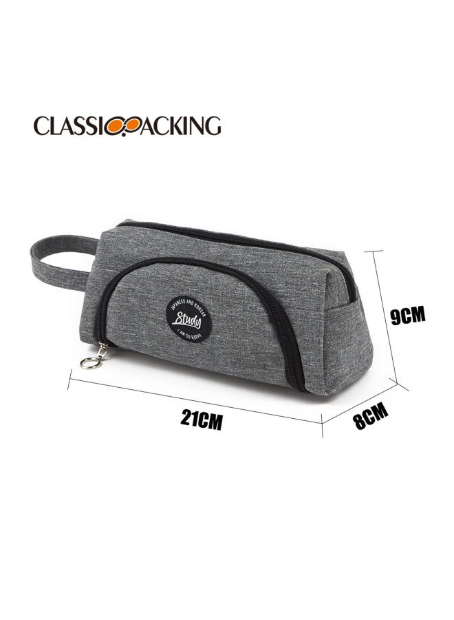 classicpacking Simple Custom Stationery Bag Large Capacity Portable Zipper Multifunctional Waterproof Portable Pencil Bag Custom - Image 1