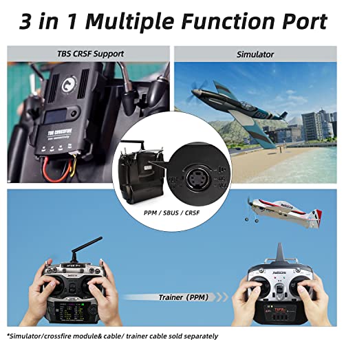 Radiolink AT9S Pro 10/12 Channels 2.4GHz RC Transmitter and Receiver R9DS Radio Remote Long Range Control for FPV Racing Drone/Quad/Airplane and More (Mode 2 Left Hand) - Image 4