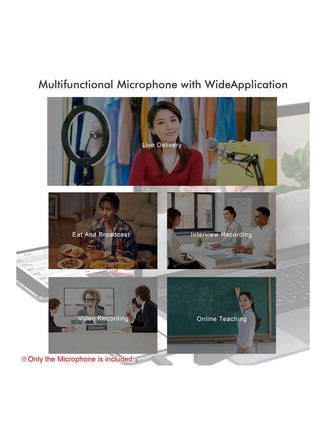 Mini Clip-on Lavalier Omnidirectional Microphone Transmitter Receiver D10978-1—JA Black - Image 4